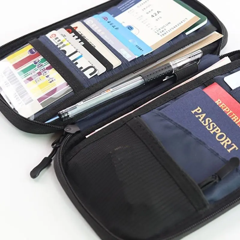 Reise ins Ausland Brieftasche Pass umfasst Tasche RFID Multi-Card Multifunktion Männer und Frauen Pass ID Pass Pass Set Anti-Diebstahl-Bürste