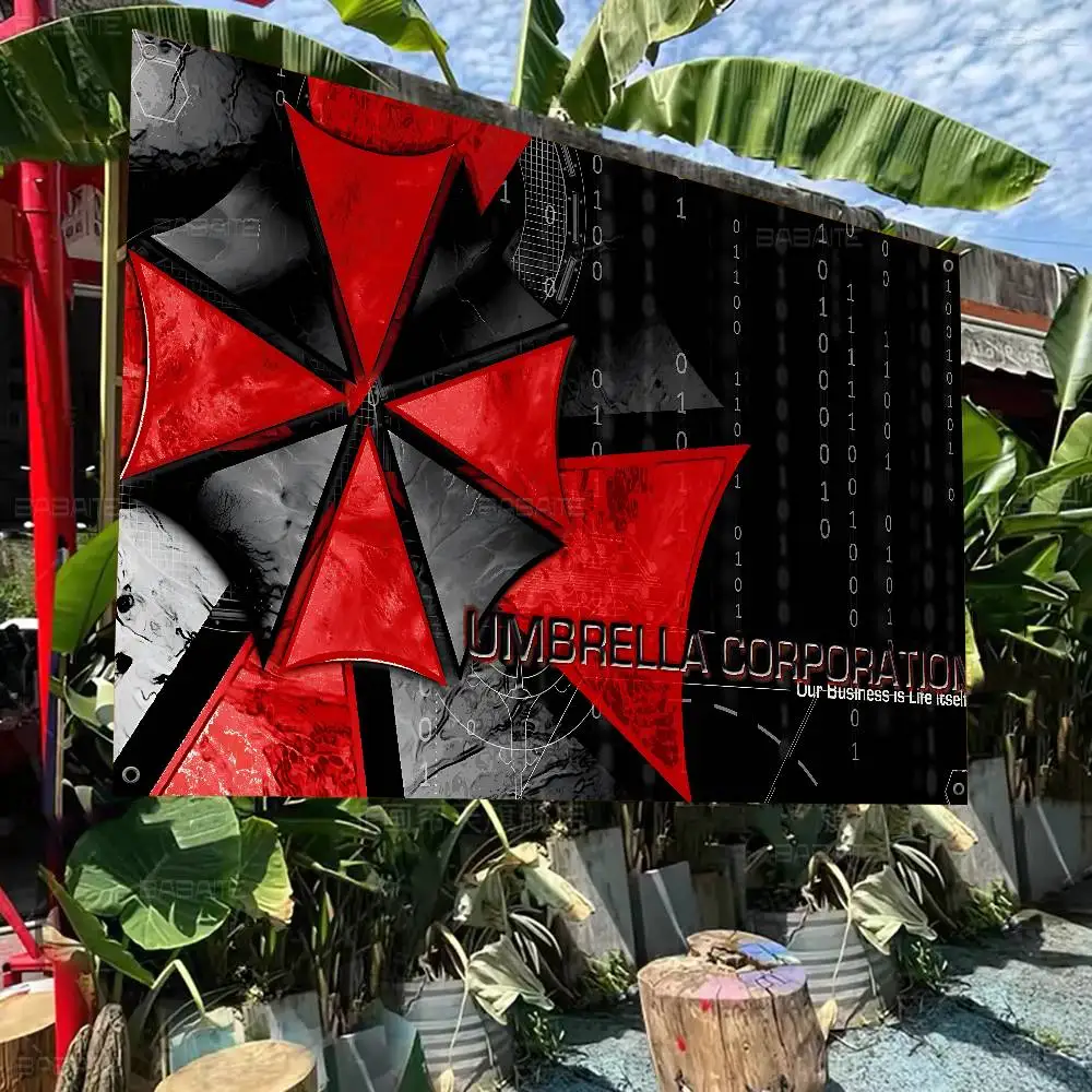 GAME E-Evils Cool R-Resident Banner INS Style Outdoor Party Decoration Atmosphere Flag