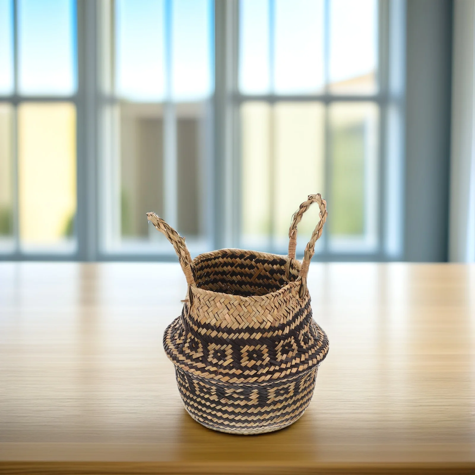 

Flower Basket Planter Woven Grass Storage Baskets Decorative Indoor Plants H Design Durable Multi Room