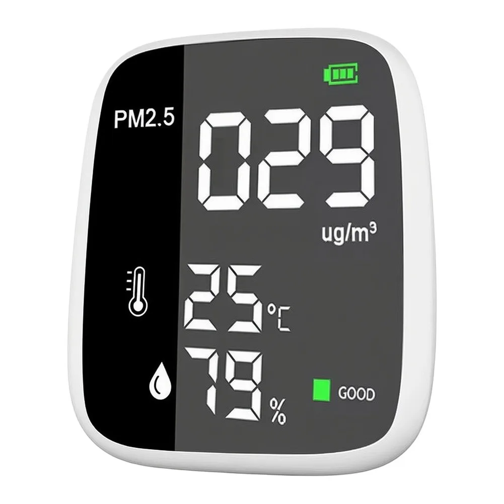 Thermohygrometer DM1308E for PM2.5 Monitoring with Real-Time Temperature and Relative Humidity Readings for Indoor Environments