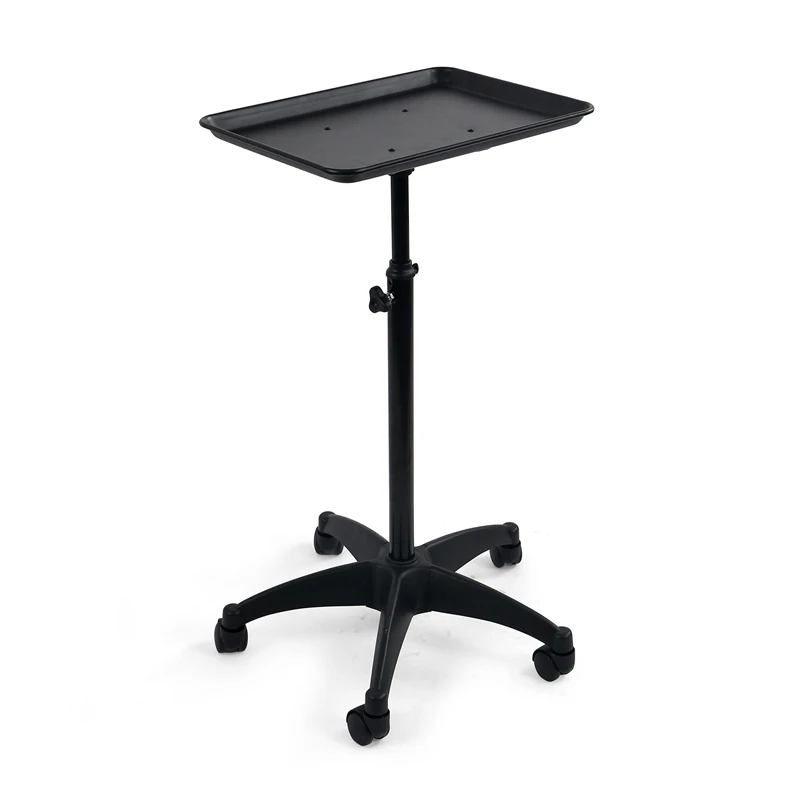Sturdy and Durable Height-Adjustable Beauty Cart Fashionable Salon Trolley for Barber Shop Massage & Special Services