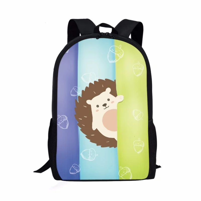 Cartoon Igel Muster Druck Studenten Schult asche Rucksack Kinder Schuljungen Mädchen Kinder Teenager Buch Tasche Reisetasche