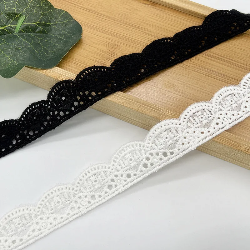 Cotton Embroidery Lace Fabric, Garment Needlework, Aewing DIY Handmade Accessories, Clothes Decoration, 28Yards, 2.5cm, 822