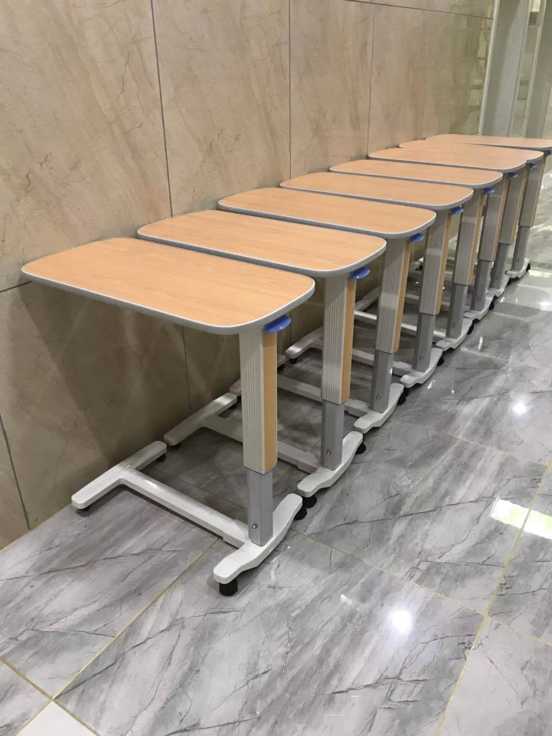 صينية طعام للكرسي المتحرك، لوحة طاولة شفافة، ارتفاع قابل للتعديل، طبية عالمية للمعاقين، تمريض الدماغ، فالق، المريض المسنين #4