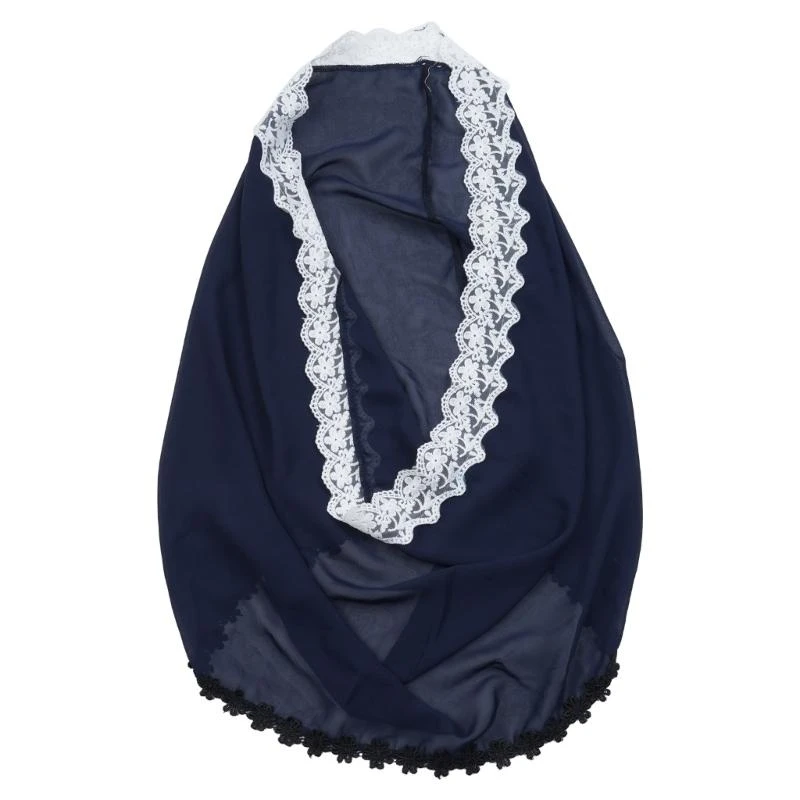 

DXAE Skin Friendly Lace Headcover Communion Headcover Veil Religious Event Veil