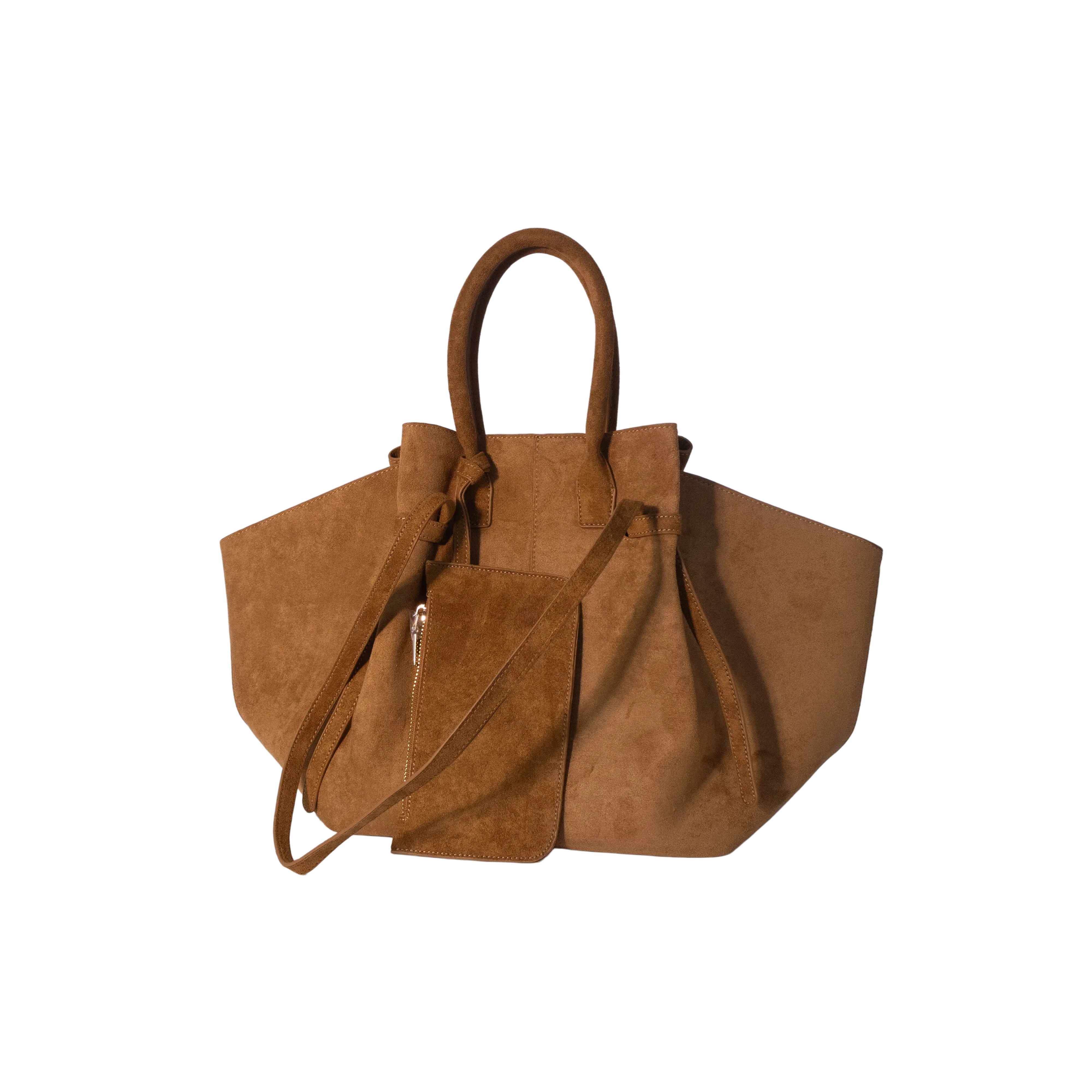 JIOMAY 2026 Damen Neue Vintage Tragetasche Große Wildleder Schultertasche Retro Hochwertige Handtasche und Unterarmtasche – Detail 1