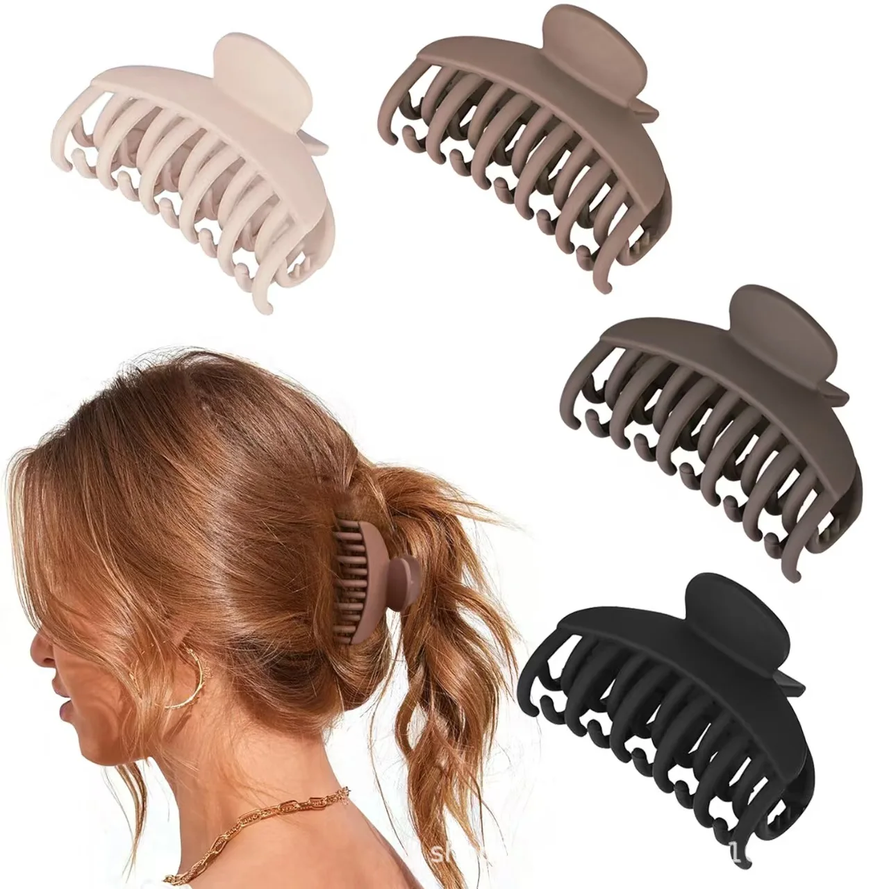 3/4-Kamm-Haarspangen, 2,5 Zoll große Haarspangen, geeignet für feines Haar, kleine matte Clips, kurzes Haar, zarte Haarteile für Frauen – Detail 1