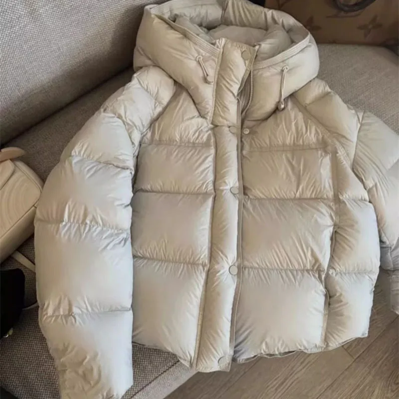 Hooded Cotton Jacket Women Winter Coat 2026 New Fashion Loose Puff Thick Casual Warm Cold Proof Short Parker Overcoat Outwear