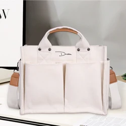 16OZ Canvas Multi Pocket Tote Bag Shoulder Bags Bags Casual Hundred Crossbody Women Large Capacity Volume canvas bag