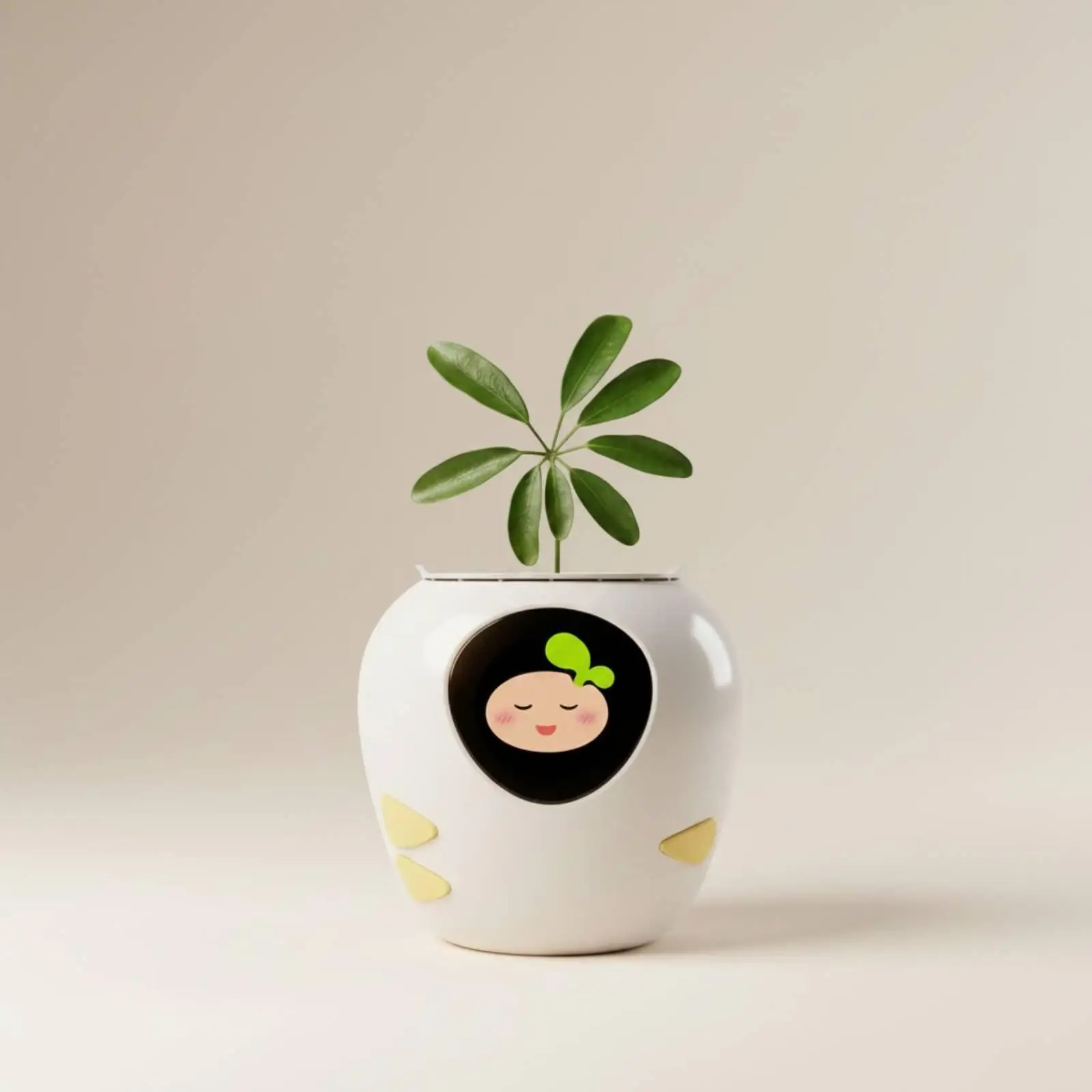 Emotional Companion Pot Talking Flower Pot Intelligent Automatic Watering Planter for Office, Desktop