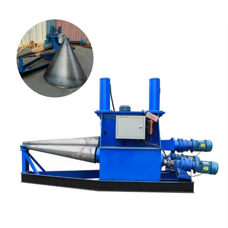 

Hydraulic Drive Cone Rolling Machine Conical workpiece roll forming equipment Three-roller plate rolling machine