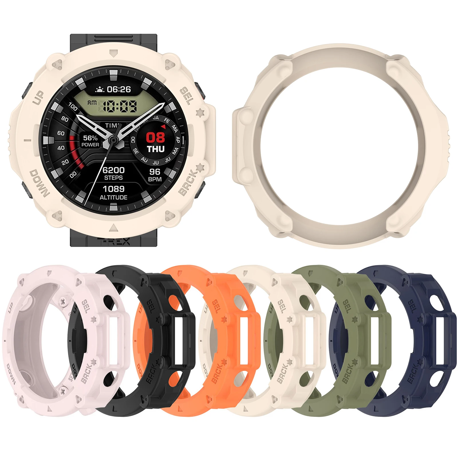 

for Amazfit T-Rex Ultra Protective Case TPU Sports Watch Case Accessories