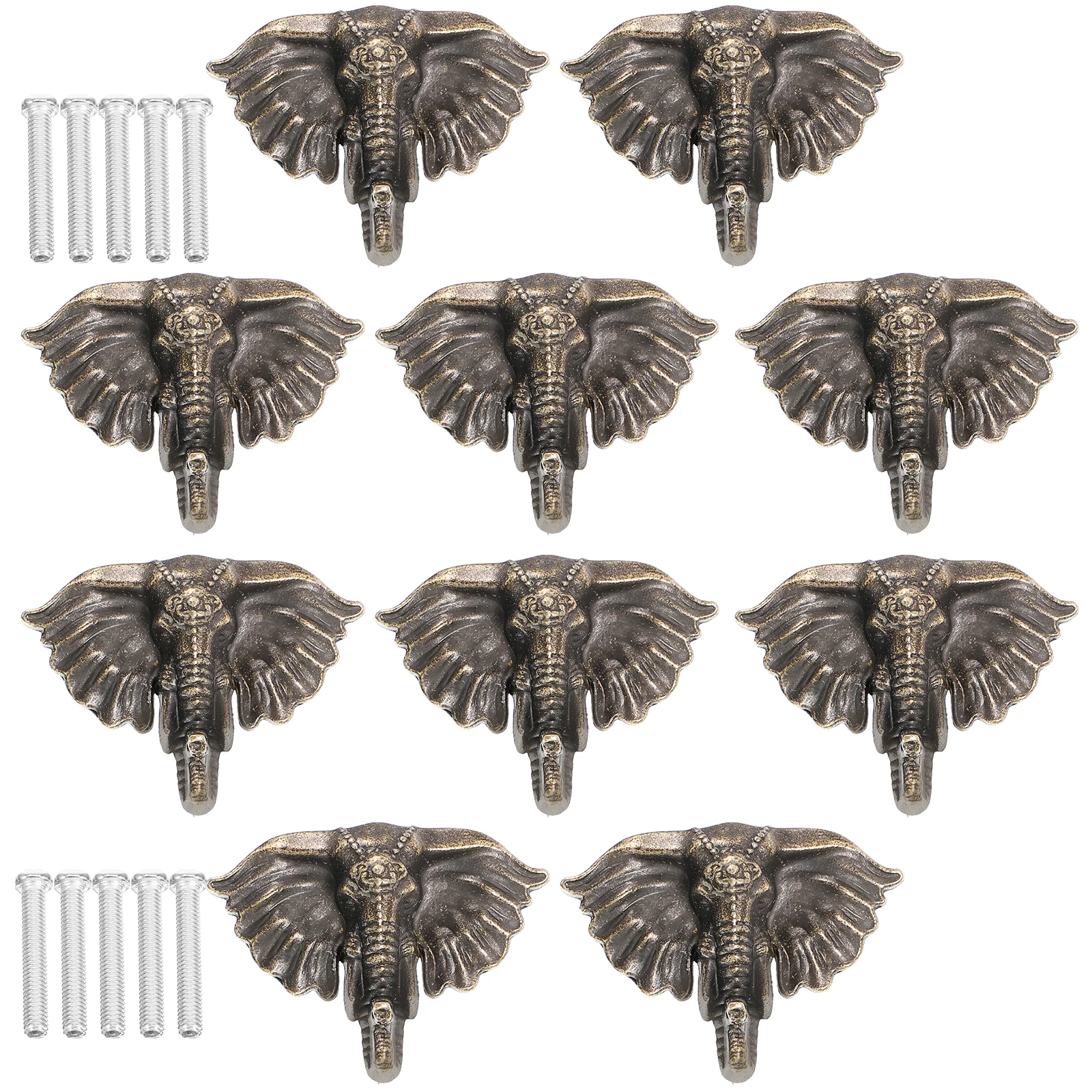 

10 Sets Animal Handle Kitchen Cabinet Handles Retro Decor Furniture Door Knobs Animals Drawer Zinc Alloy