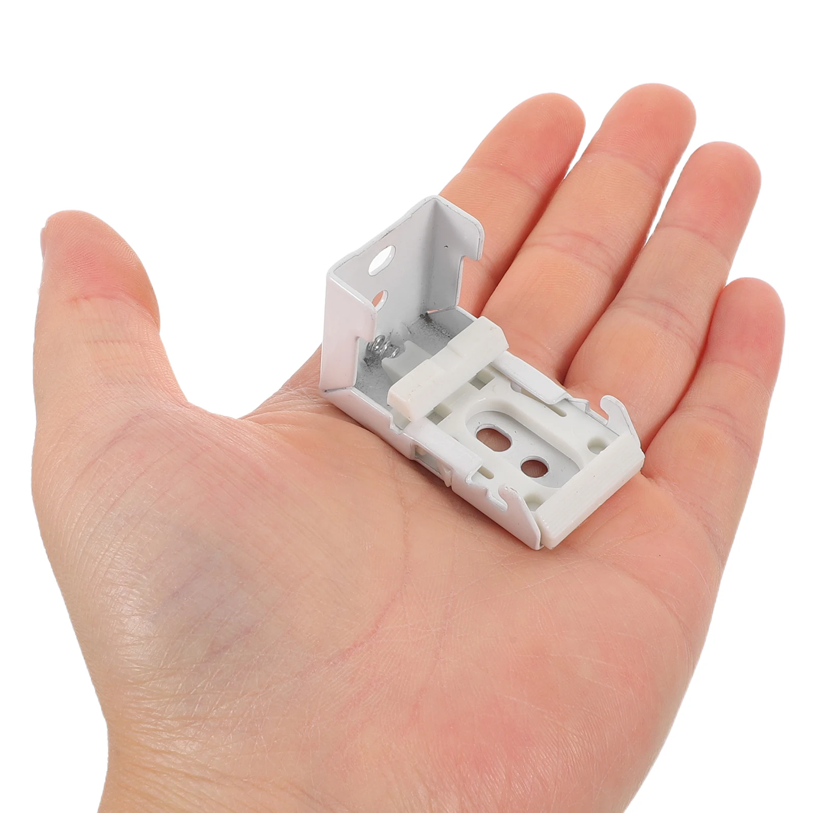 

4Pcs Curtain Track Installation Parts 22Mm Roman Shade Brackets Metal L Shape Roller Blind Mounting Clips Home Window Drapery