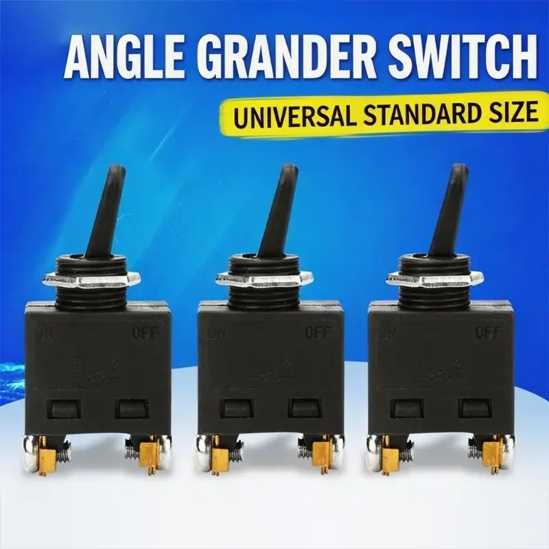652F Universal Power Tool Switches For Various Angles Grinders Black Plastic Design