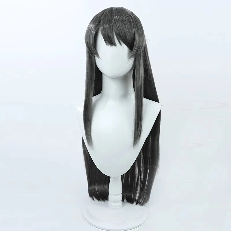 Rascal träumt nicht von Bunny Girl Senpai Mai Sakurajima Cosplay Perücke dunkelgrau Halloween Geschenk