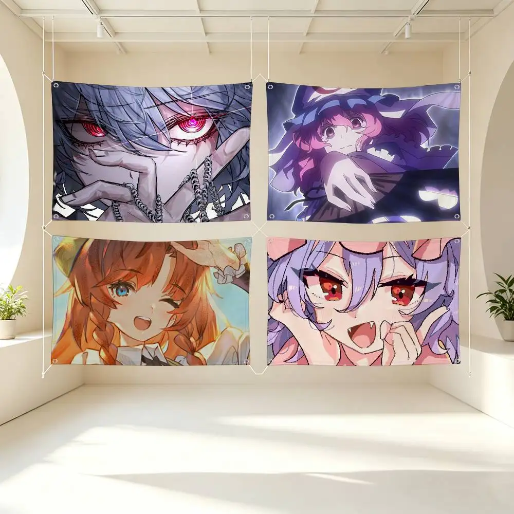 I-Indie Game Touhou Project Flag Suitable For Party Club Outdoor Interior Wall Decoration Banner Fans Gift