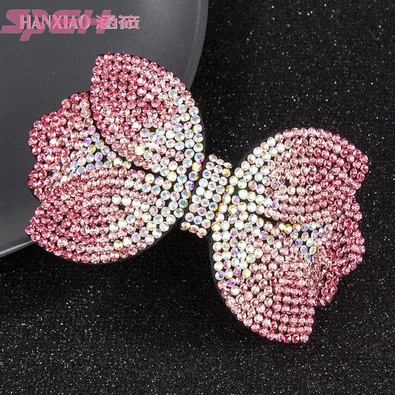 Headdress hairpin top clip hair card water   bow elegant lady disc hair adult spring clip horsetail cross clip