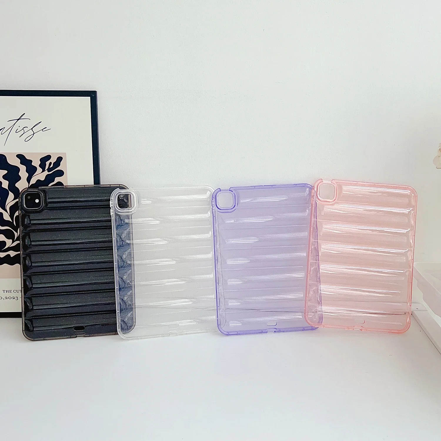 

Transparent Soft Glittering Bling Case For iPad 2024 2025 A16 7 8 9 10th 11th Generation Air 3 4 5 Pro 11 12.9 inch Mini 6 Cover