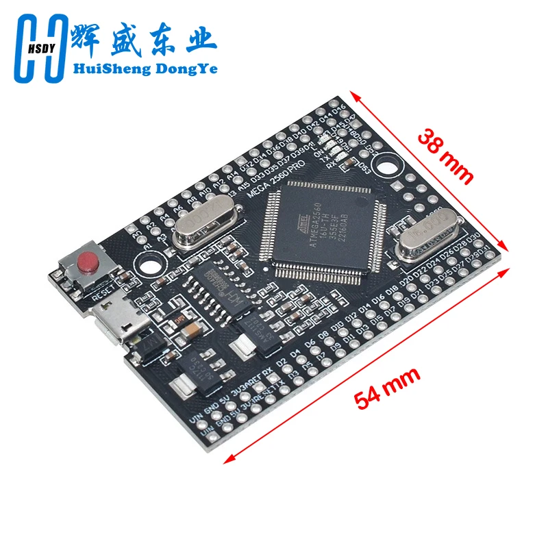 Mega 2560 PRO MINI Micro 5V (ฝัง) CH340G ATmega2560-16AU พร้อม pinheaders ชายสําหรับ arduino Mega