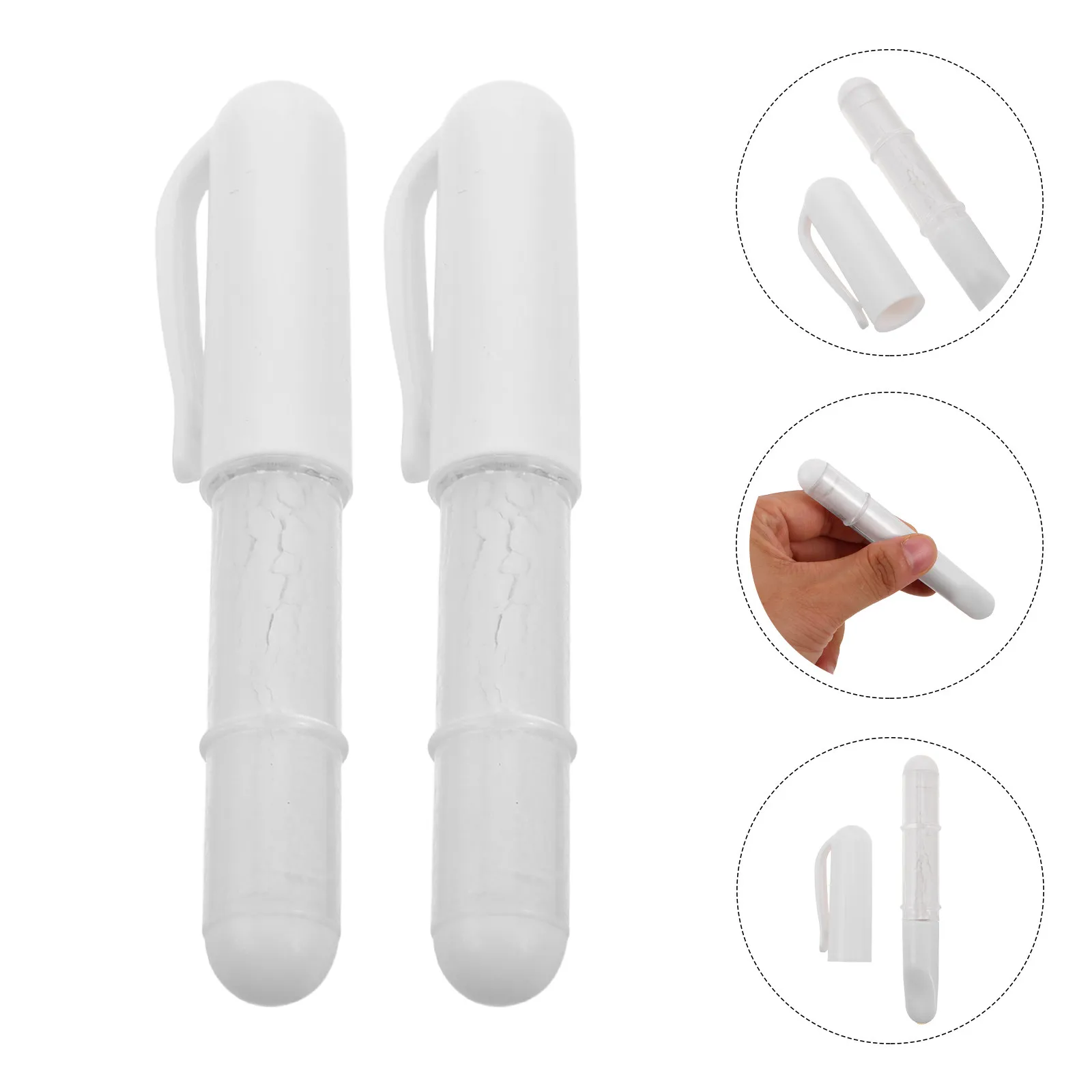 

3Pcs Portable Fabric Chalk Refillable Sewing Marking Pen for Quilting Tailor DIY Projects Air Erasable Fabric Marking Tool with