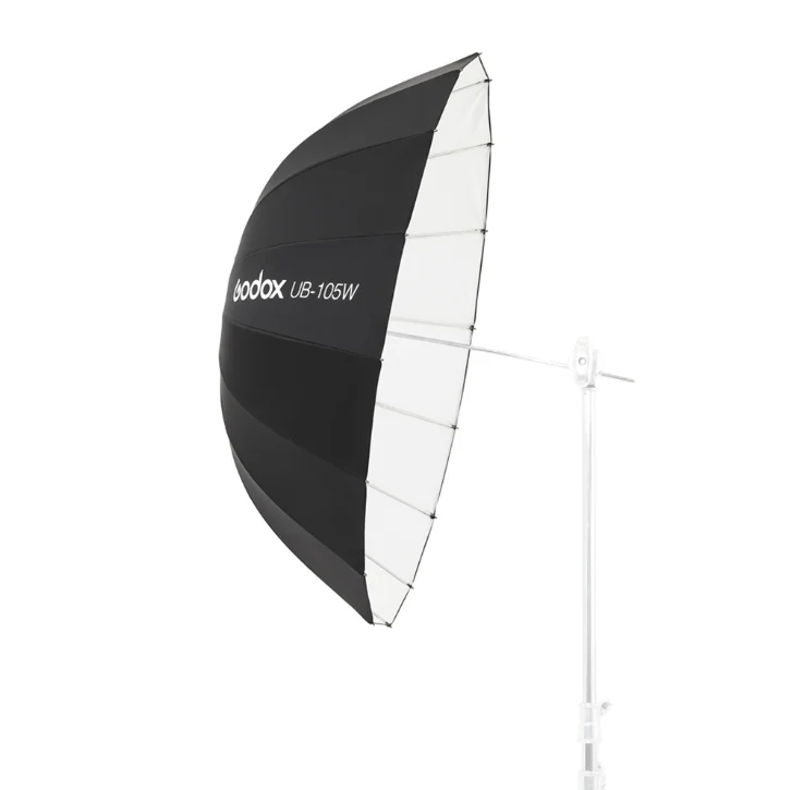 Godox UB-130S UB-130D 130cm Parabolische Zwarte Reflecterende Studio Paraplu met Zwart Zilveren Diffuser Cover Doek
