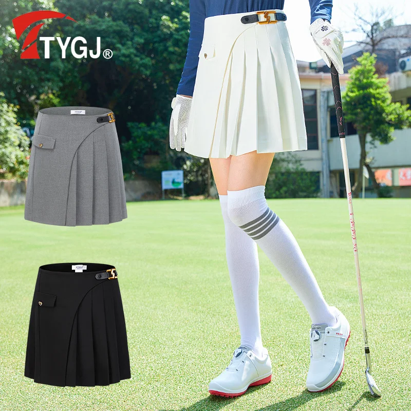 

Golf Skirt Fashion High Waist Skirt Tennis Badminton Running Sports Anti glare Short Skirt Women's Dress Golf Supplies