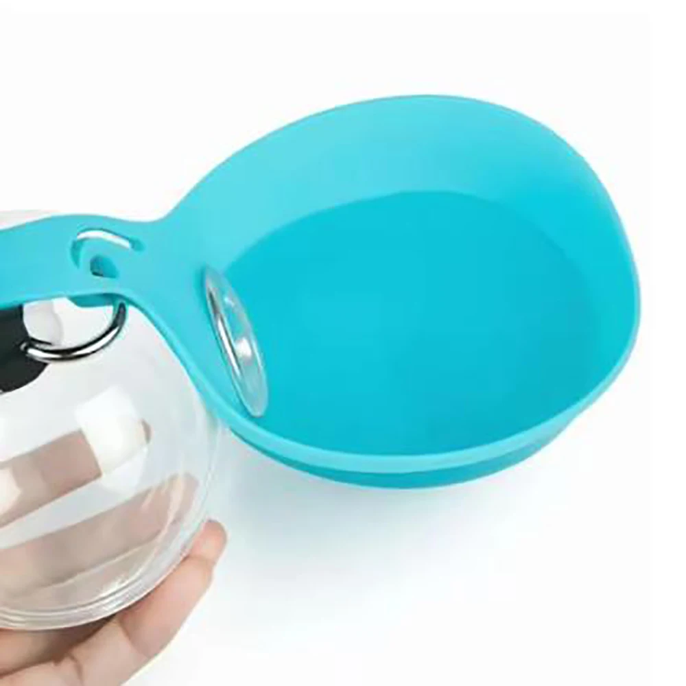 High-value pink pet travel two-piece set portable water dispenser eco-friendly poop bag universal for cats and dogs