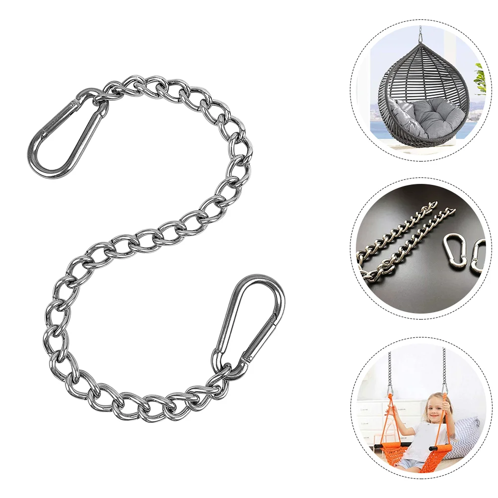 

Stainless Steel Hanging Chain with Snap Hooks Hammock Chain Swing Chair Sandbags Punching Porch Tire Swings Hanger Bag