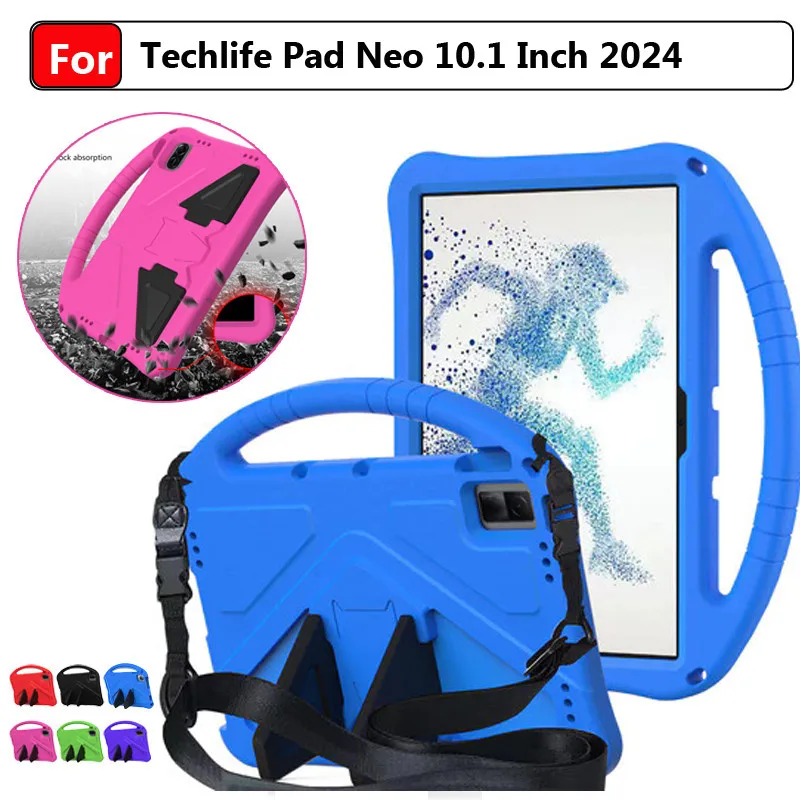 Para Techlife Pad Neo 10,1 pulgadas 2024 Tablet PC suave a prueba de golpes funda protectora de silicona suave funda protectora con soporte