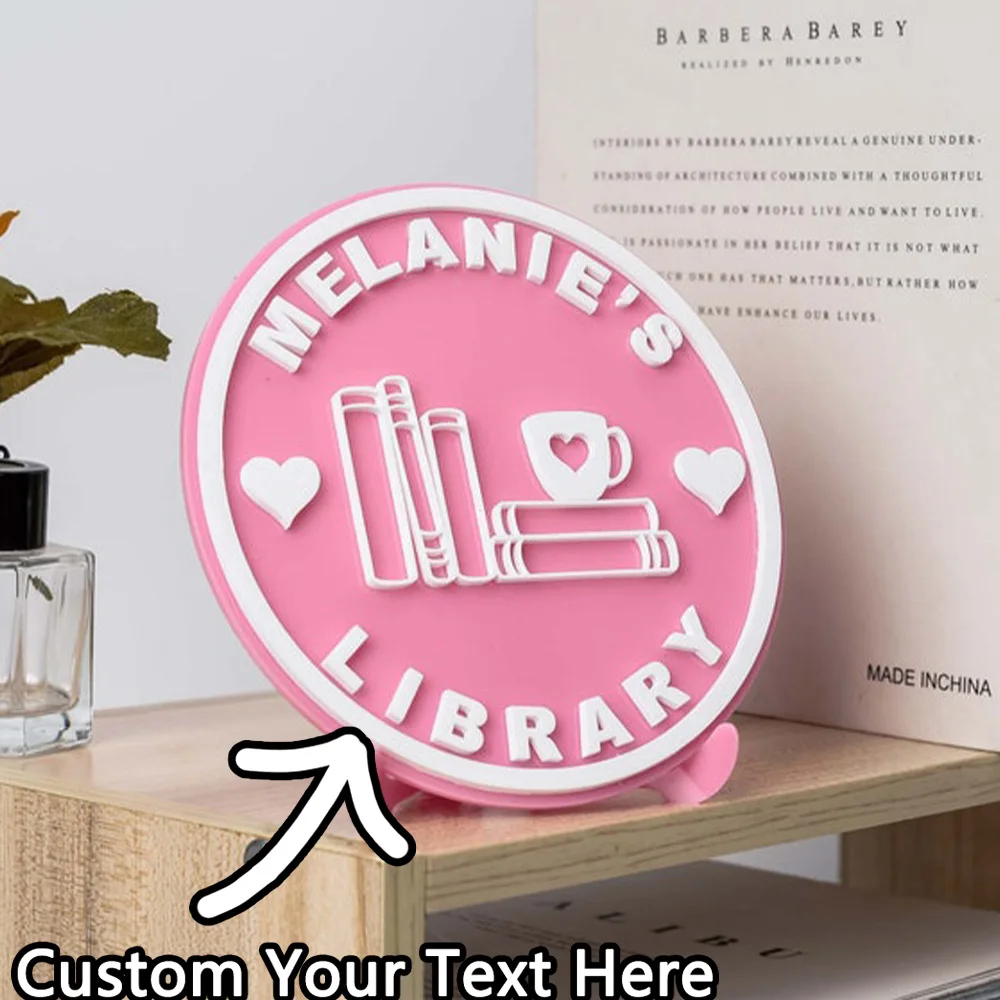 Custom acrylic bookshelf with brackets - personalized bedroom decoration - library book corner decoration - gift for book lovers - view 5