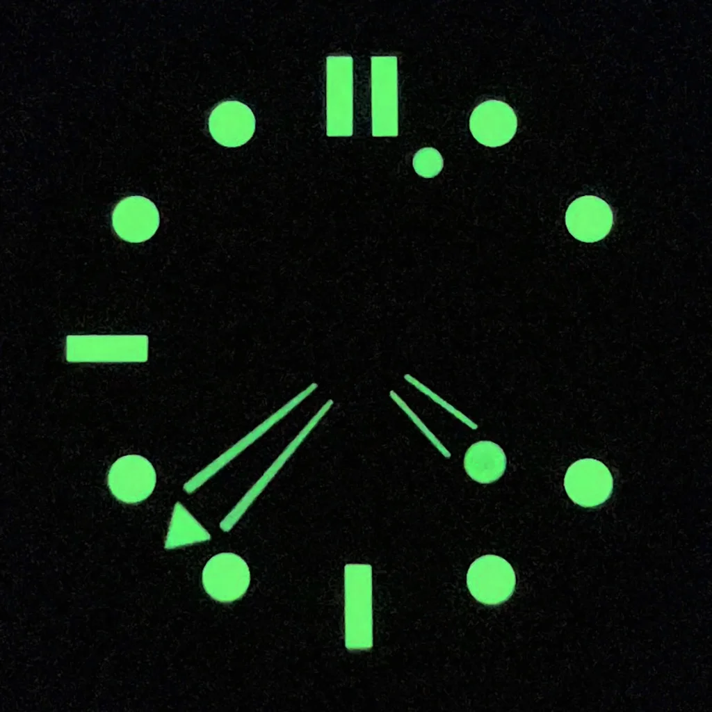 RICHUS 31mm Watch Dial With Watch Hands Green Luminous Fit NH34 NH35 NH36 Movement