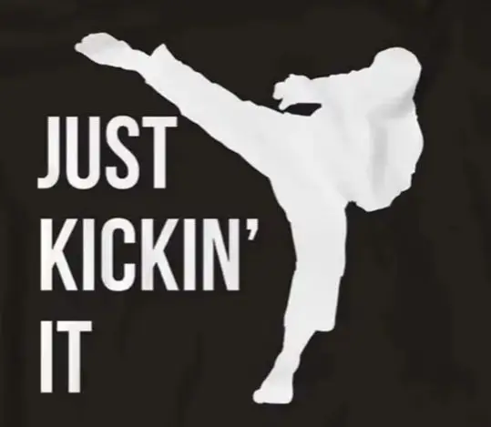Just Kickin It. Taekwondo High Kick Silhouette Martial Arts T-Shirt. Summer Cotton Short Sleeve O-Neck Mens T Shirt New S-3XL