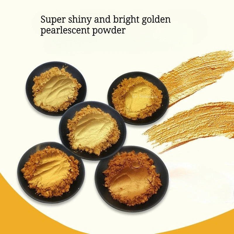 

1000 г золотой перламутровый порошок ручной работы DIY пигмент золотой порошок чернила обои бумажные обои украшения из смолы краска и покрытие