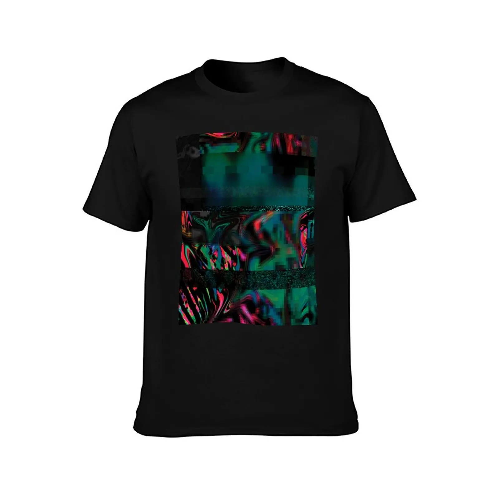 Flora Celeste Jade Glitch T-Shirt Novelty Graphic Tee Shirt