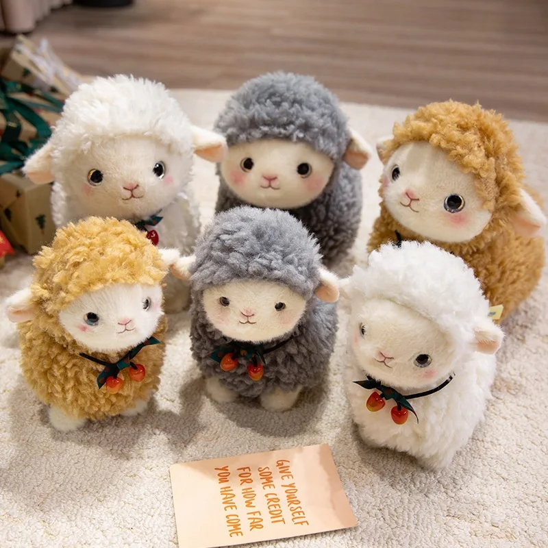 

Cute Cartoon White Little Lamb Plush Toy Little Sheep Doll Home Pillow Simulation Stuffed Doll Kawaii Toy Gifts