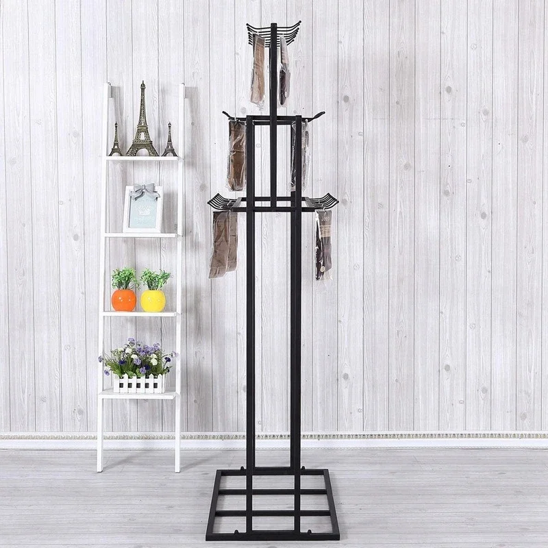 Cross-border clothing store display racks, sockracks, displayracks, islandracks, double-sided beltracks, tie displayrack