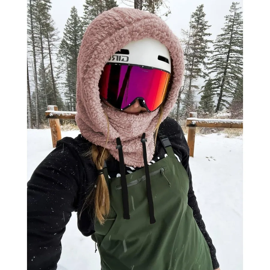 قناع التزلج Shy Velvet Sherpa Hood قناع التزلج بالاكلافا الشتوي المقاوم للرياح للرجال والنساء