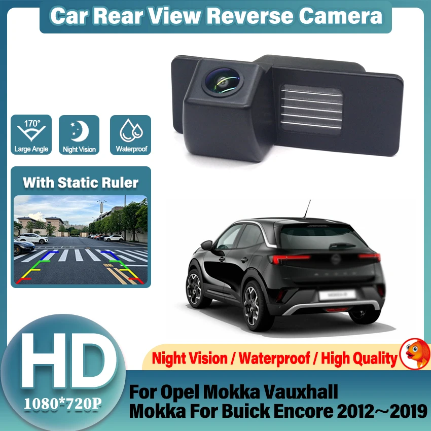 CCD HD Fisheye Rear View Camera For Opel Mokka Vauxhall Mokka For Buick Encore 2012 2013 2014 2015 2016 2017 2018 2019 Car