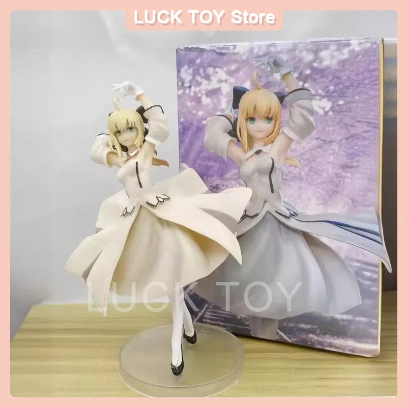 Anime Fate Stay Night Action Figures New Cute Girl Altria Pendragon Collectible Model Doll Toys Christmas Birthday Gift For Kids