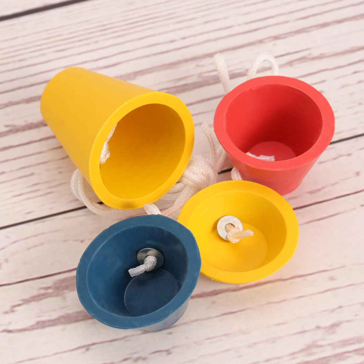 

4pcs Golf Tees Rubber Winter Jumbo 14Mm 18Mm 24Mm 38Mm Yellow Red 30Cm Rope Hard Ground Frosty Days Training Aids