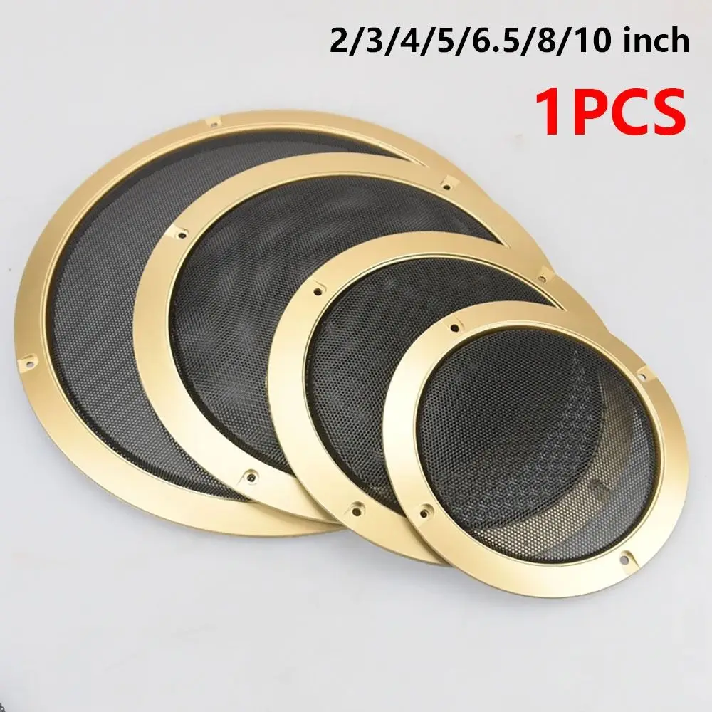 1Pcs 2/3/4/5/6.5/8/10 inch Speaker Net Cover High-grade Enclosure Speakers Plastic Frame Metal Iron Wire Grilles Decorative Mesh