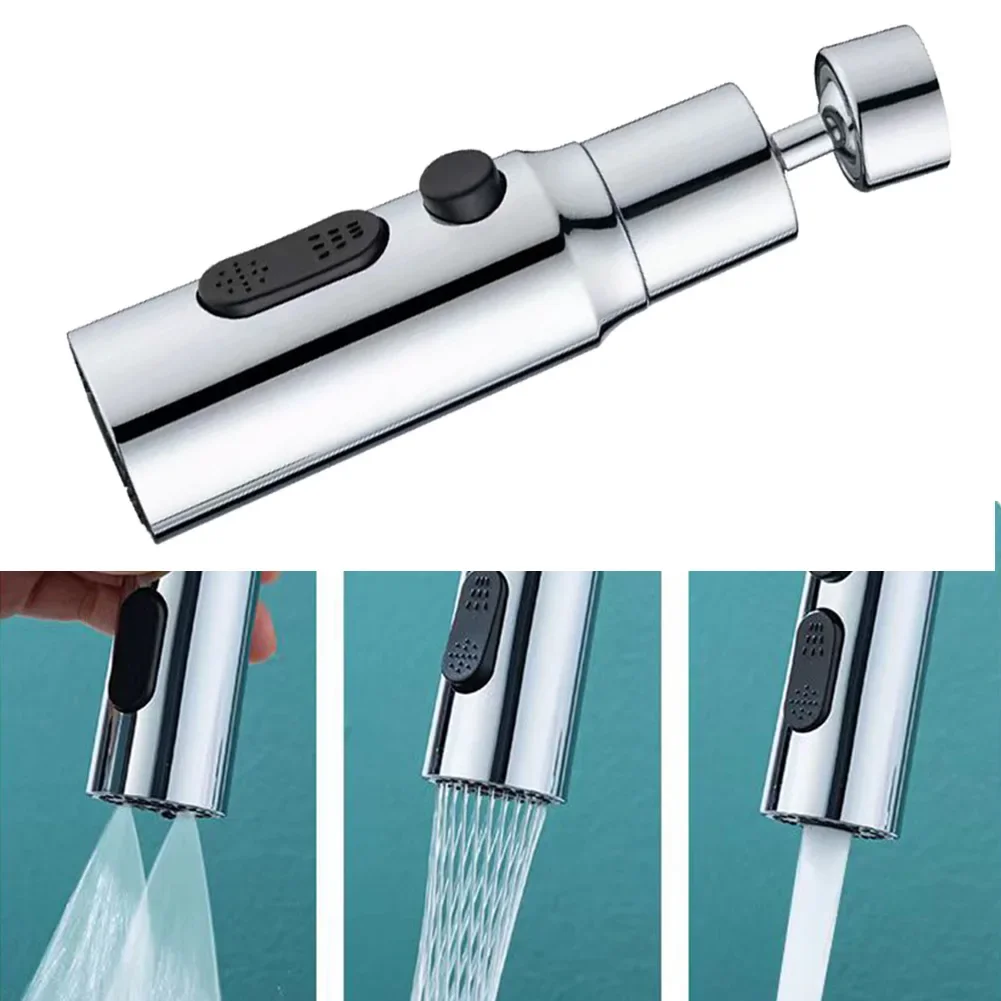 

Kitchen Faucet Aerator 3 Modes Bathroom Anti-splash Tap Extender Adapter Faucet Washbasin Sprayer Saving Water Tap Filter Nozzle