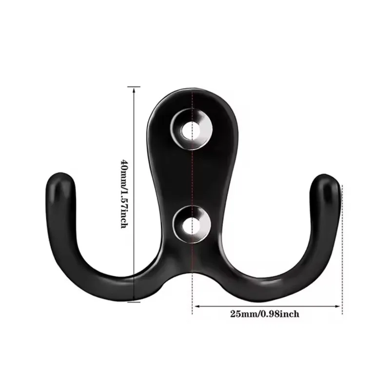 Retro 6 stücke Mantel Haken Wand-Montiert Handtuch Aufhänger Für Mäntel Hüte Kleidung Hause Lagerung Haken Wand Doppel Haken handtuch Aufhänger – Detail 5