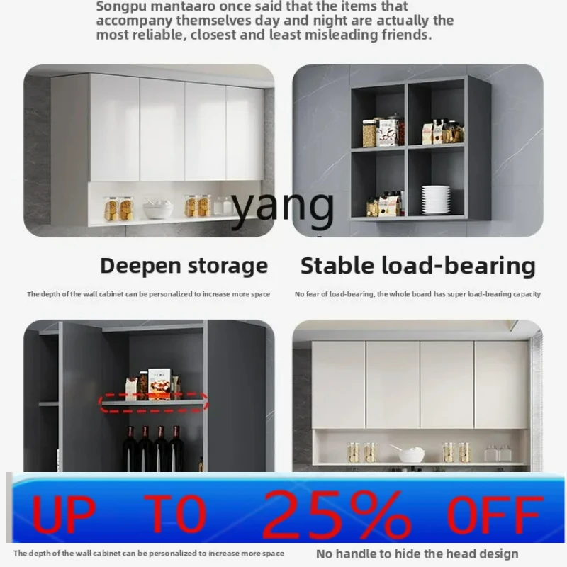 

CX Aluminum Alloy Kitchen Hanging Cabinet Wall Storage Small Apartment Balcony Bathroom Storage Cabinet