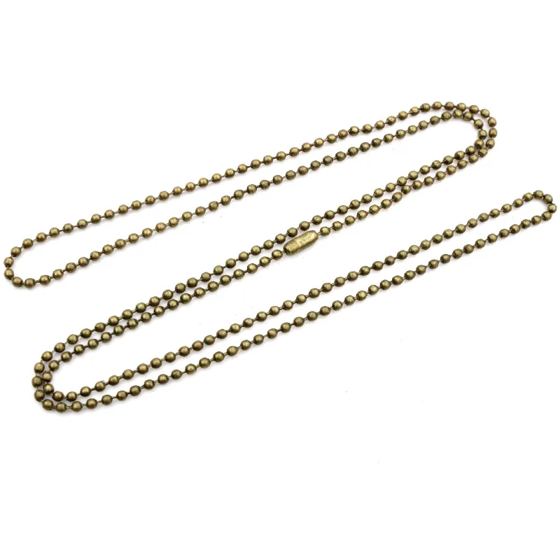 5pcs Plated Ball Beads Chain Necklace Bead Connector