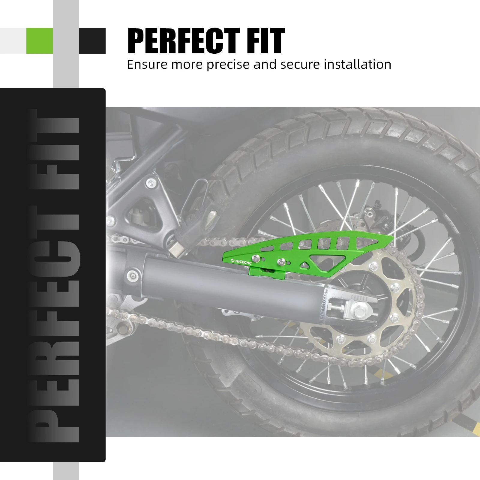 

Motorcycle Accessories Chain Guard Protector For Kawasaki KLR650 KLR 650 2008-2018 2009 2010 2011 2012 2013 2014 2015 2016 2017