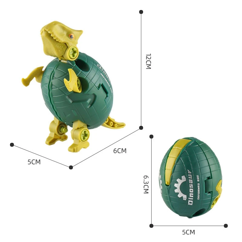 DIY Nut Assembling Toy Deformed Dinosaur Egg Assembly Dinosaur Building Block Model Dinosaur Combination Toy For Kids