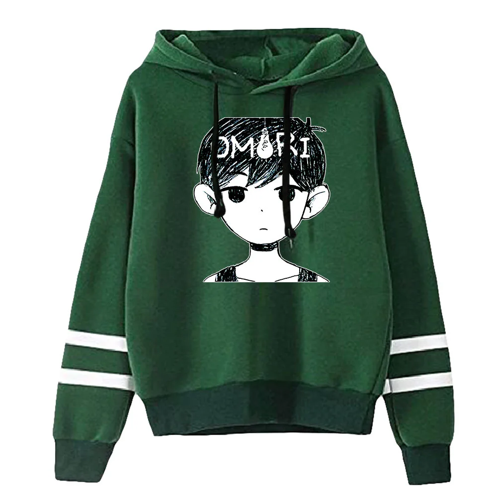 

Hot Games Omori Hoodies Men Kawaii Winter Warm Streetwear Funny Cartoon Hip Hop Graphics Sweatshirts Harajuku Pullover Tops
