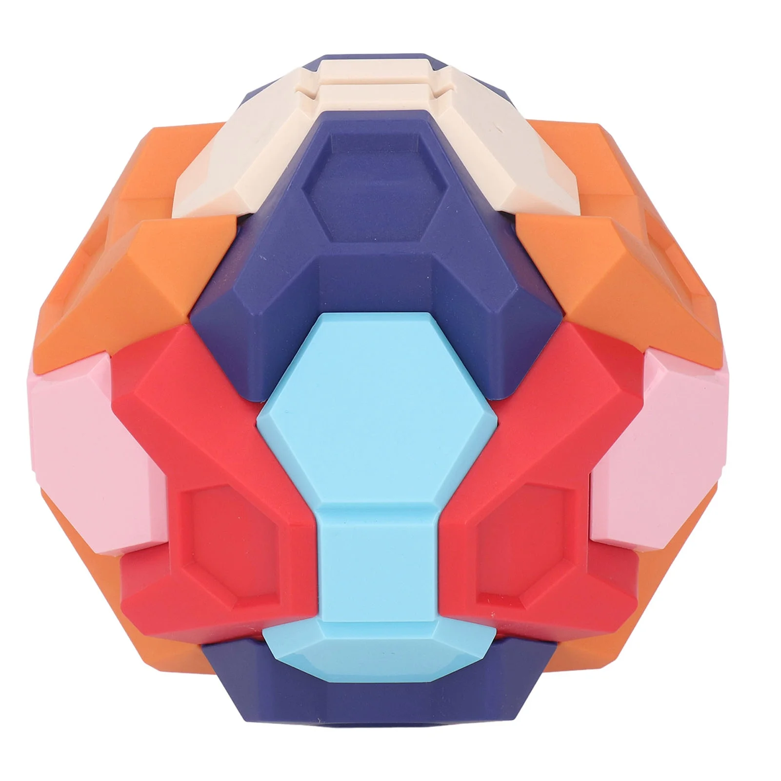 Coin Bank Building Blocks Bright Colors Colorful 3D Puzzle Assembled Building Blocks Piggy Bank Ball Toy for Children